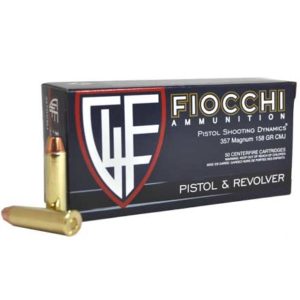 Fiocchi 357 Magnum 158 Grain Complete Metal Jacket Flat Point 50 Rounds