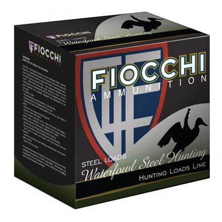 Fiocchi 12 Gauge 3 " 1 1/5oz #4 Speed Steel 25 Round Box 1,550 FPS