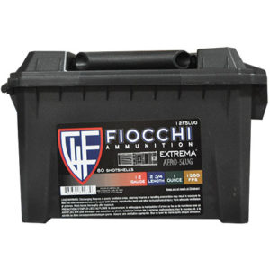 Fiocchi Field Box 12 Gauge 2 3/4″ 1oz Aero Slug High Velocity 80 Rounds