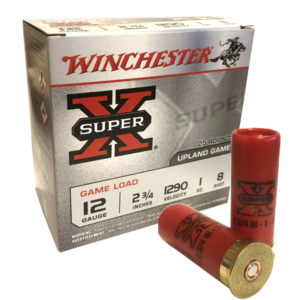 Winchester 12 Gauge Super X Upland Game Load 2 3/4″ 1oz 8 Shot 25 Rounds Box