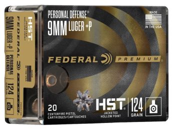 Federal 9mm 124GR JHP 20RDS