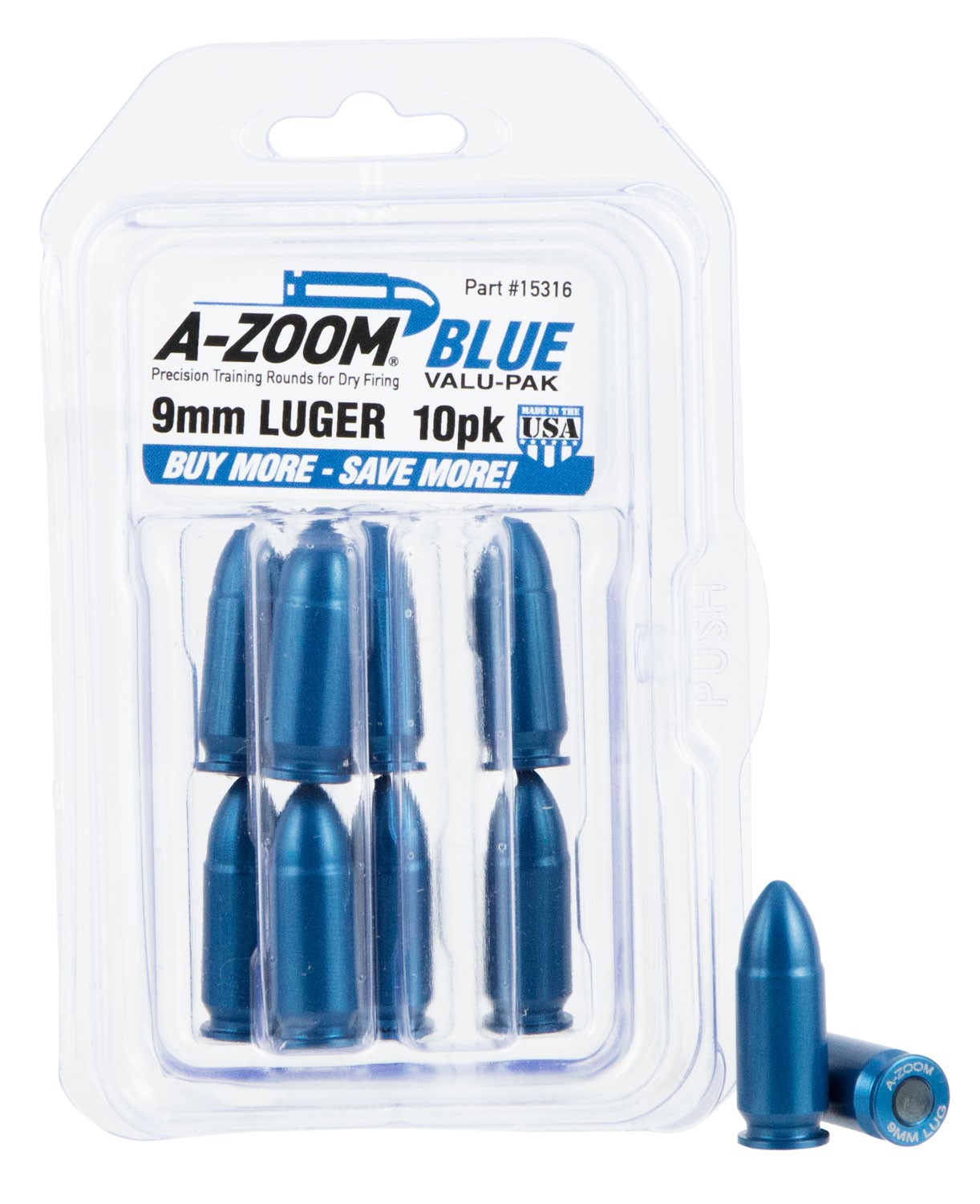 A-Zoom 9mm Snap Caps 10-Pack