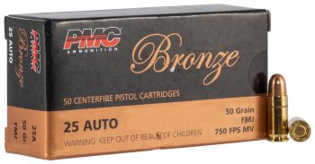 PMC Bronze 25ACP 50GR 50RDS