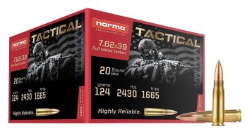 Norma 7.62×39 124GR 20RD Ammo