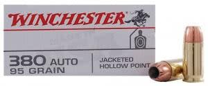 Winchester .380 ACP 95GR JHP