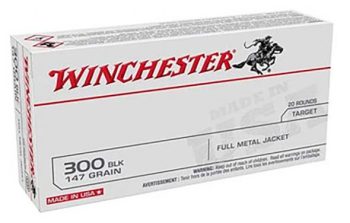 Winchester 300 AAC Black 147GR
