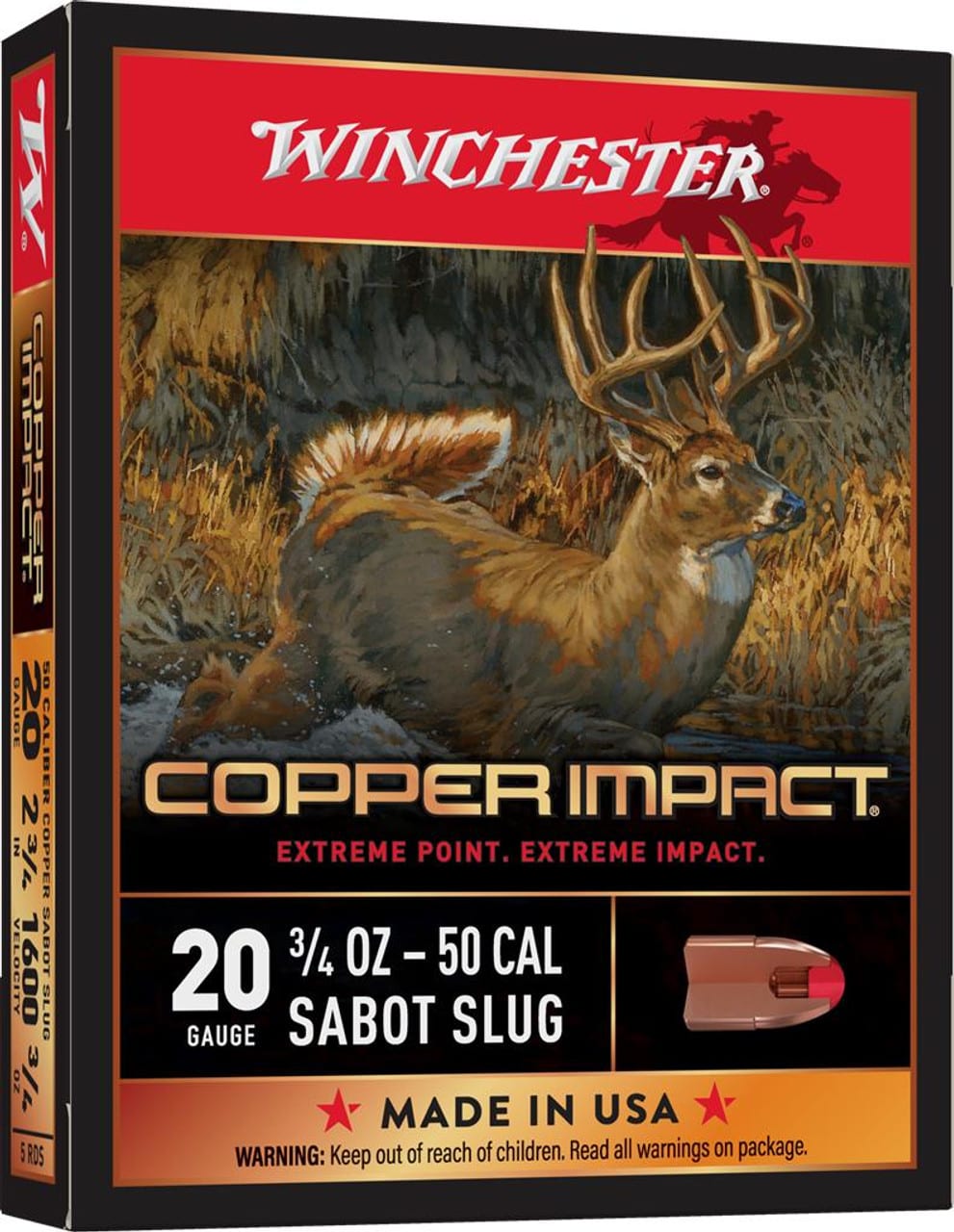 Extreme Point Copper Sabot Slug
